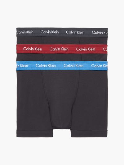 Calvin Klein Underwear HU987515 | Calvin Klein Cotton Stretch Férfi Alsónadrág Fekete / Piros